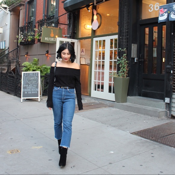 ***SOLD*** Black faux suede ankle booties - Picture 3 of 10